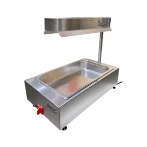 Byrd Stainless Steel Commercial Food Warmer for keeping food hot.